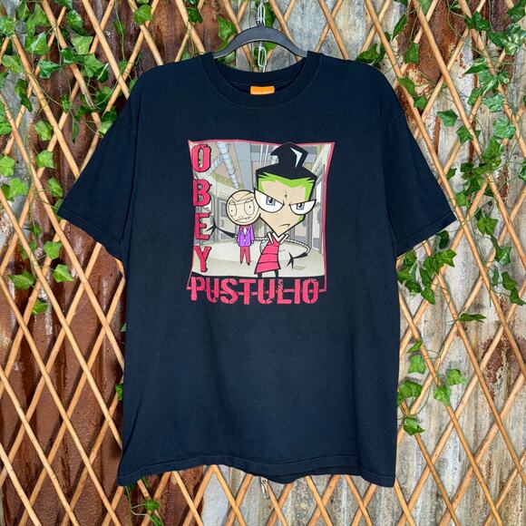 Vintage Y2K obey Pustulio invader zim nickelodeon t-shirt - Picture 1 of 4